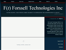 Tablet Screenshot of forsselltech.com